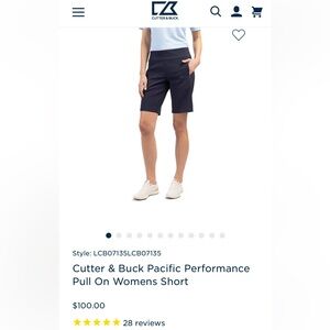 Annika Cutter & Buck Women’s Pull On Golf Shorts